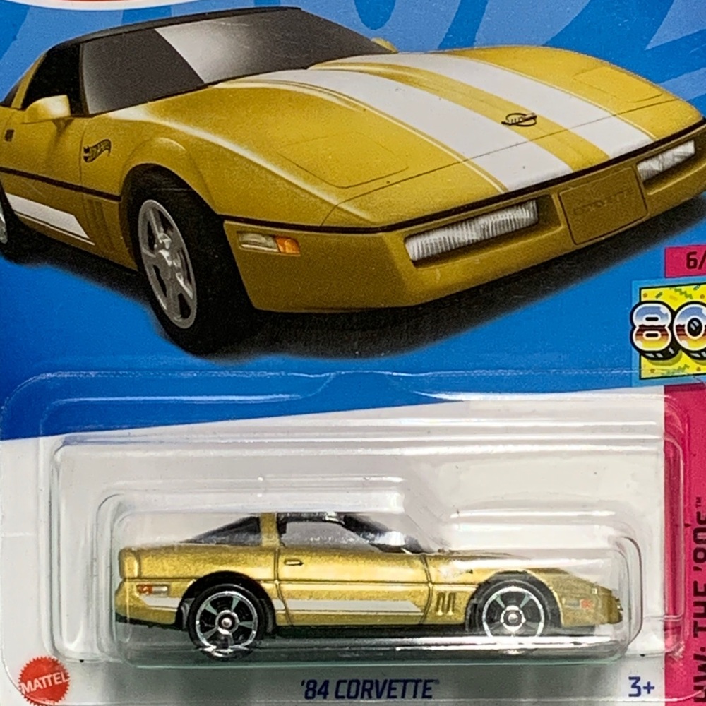 ‘84 Corvette Gold Hot wheel The ‘80s Toy Car